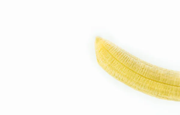 Banana Symbolizing Erect Penis Condom Safe Sex Isolated White Background — 스톡 사진