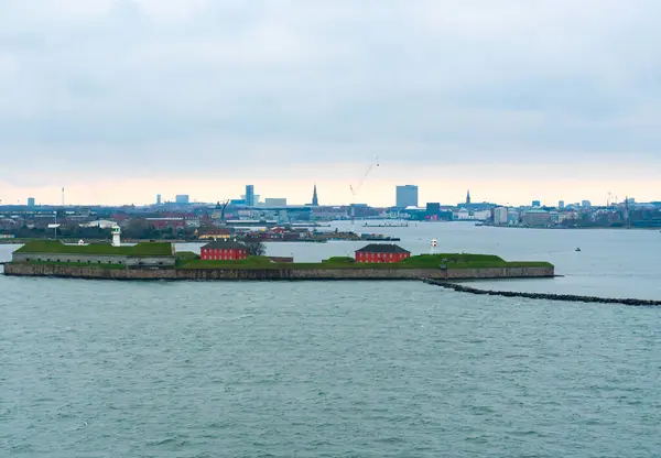 Île Forteresse Trekroner Entrée Port Copenhague Photo Haute Qualité — Photo