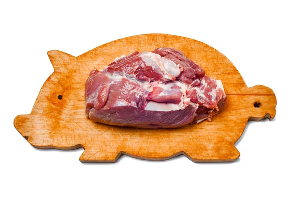 Placa de corte em forma de porco — Fotografia de Stock