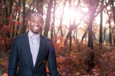 Afro Amerikalı iş adamı portrait04