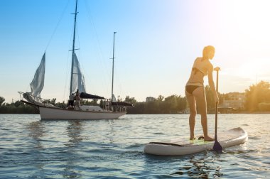Paddle kurulu kadın kürek boarding13 kadar stand sup