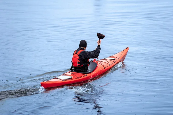 Kayaking on the river, the view from the top11 — Stock Photo, Image