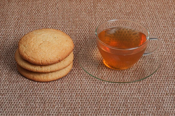 Чай та печиво — стокове фото