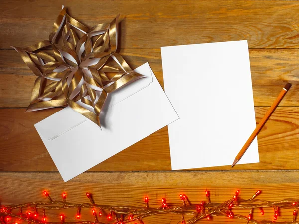 Boże Narodzenie pozdrowienia list — Zdjęcie stockowe