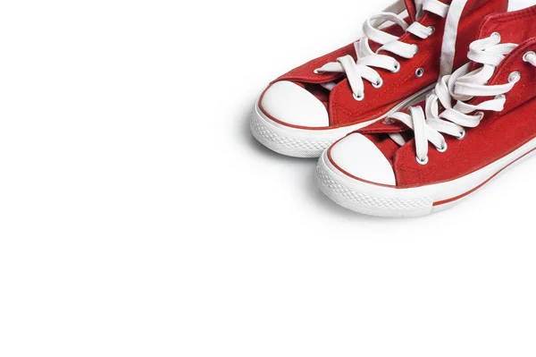 Pair of red sneakers — Stock Photo, Image