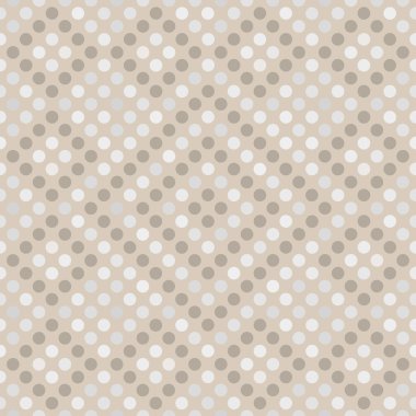 Bej renkli arka plan üzerinde daireler ile kesintisiz geometrik desen.