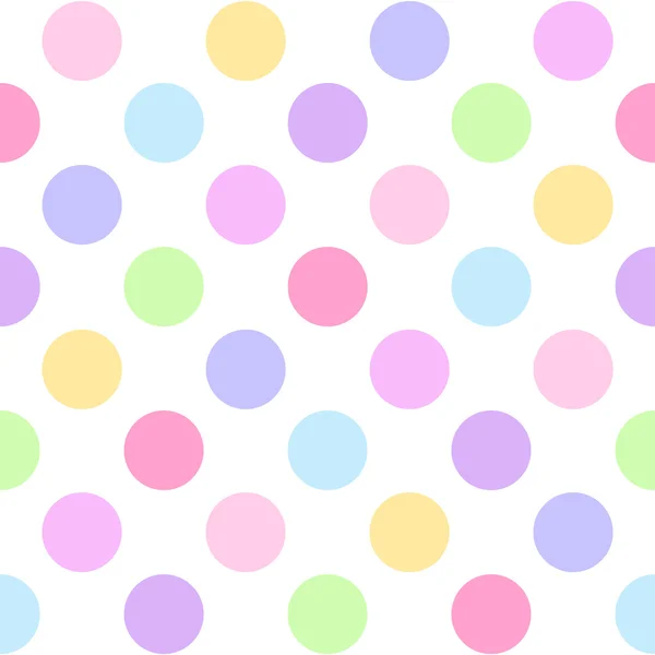 Bir beyaz varicolored daireler ile kesintisiz geometrik desen