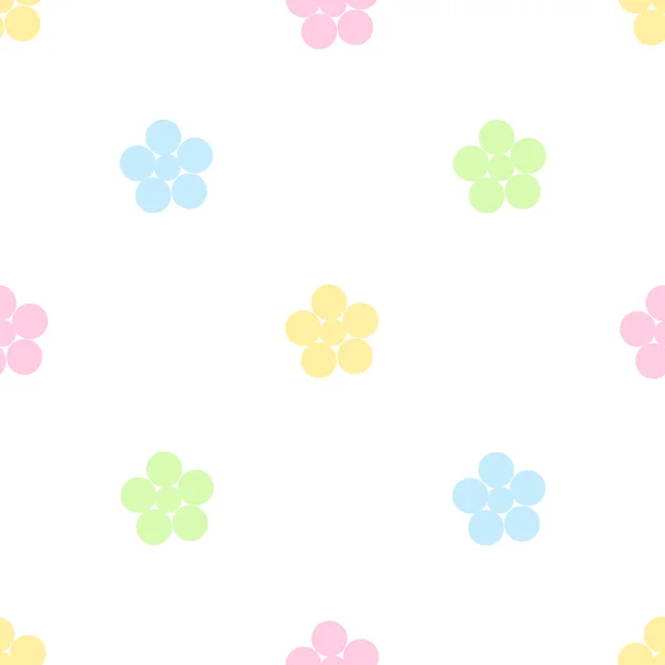 Seamless floral pattern on a white background. Vector — Stock Vector