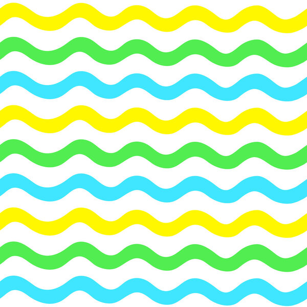 Abstract Seamless wave pattern painted by hand