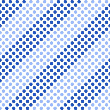 Polka noktaları ile sorunsuz köşegen geometrik desen. 