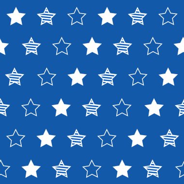 Yıldız ile Dikişsiz soyut geometrik desen