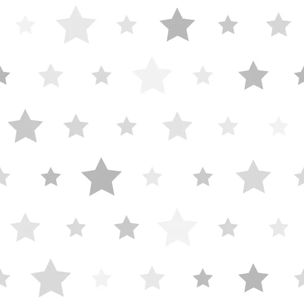Abstract Seamless geometric pattern with stars on a white backgr — Stock Vector