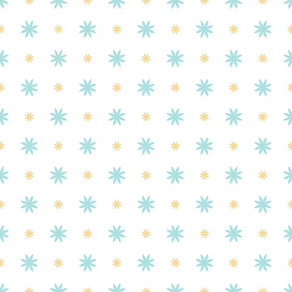 Seamless geometric floral pattern — Stock Vector