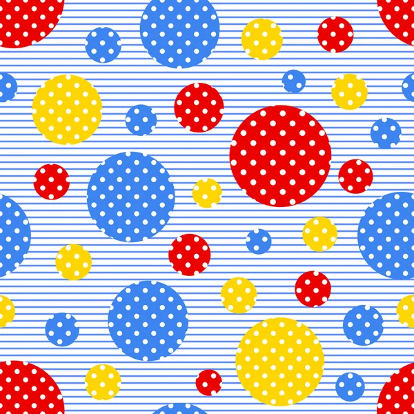 Renkli daireler ile kesintisiz geometrik desen