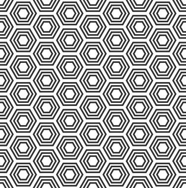 Bir Altıgen soyut kesintisiz geometrik desen