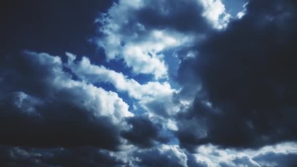 Crepúsculo noche cielo nubes timelapse — Vídeo de stock