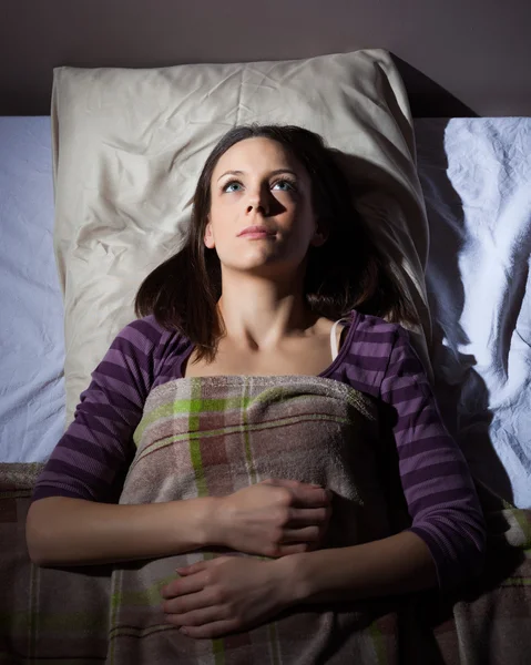 Woman in bed — Stock Photo, Image