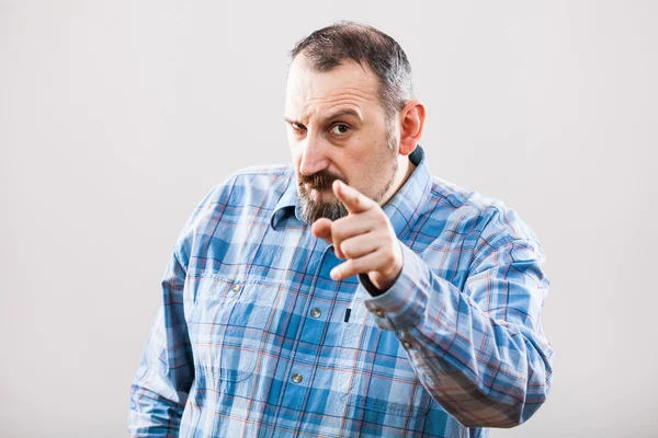 Estudio tiro retrato de hombre maduro — Foto de Stock