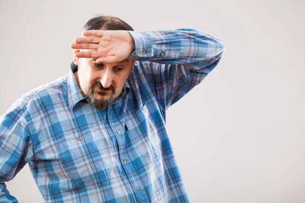 Studio shot portrait of mature man — Stock Photo, Image