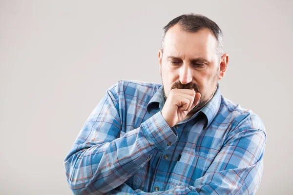 Studio shot portrait of mature man — Stock Photo, Image