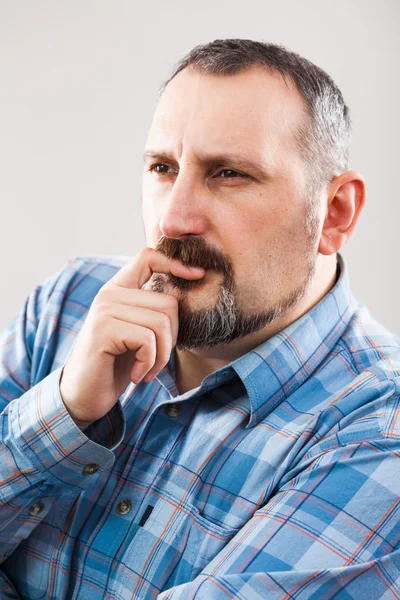 Studioaufnahme Porträt eines reifen Mannes — Stockfoto