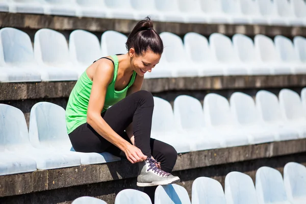 Preparándose para correr —  Fotos de Stock