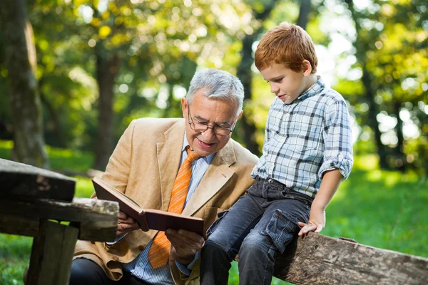 Grandfather and grandson — Stock Photo, Image