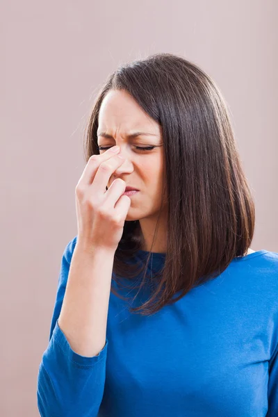 Pain in sinus — Stock Photo, Image