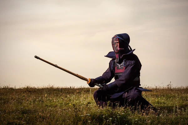 Kendó bojovník — Stock fotografie