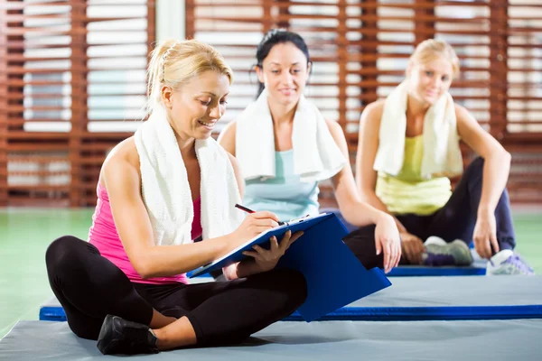 Planificación de fitness — Foto de Stock