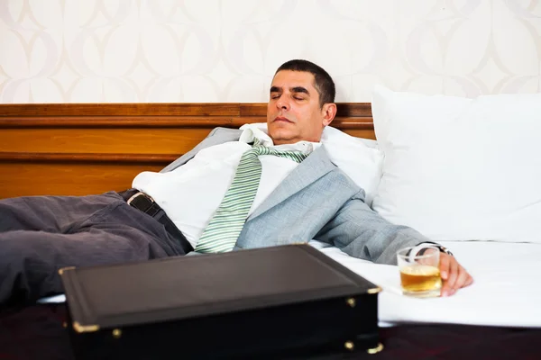 Drunk businessman — Stock Photo, Image