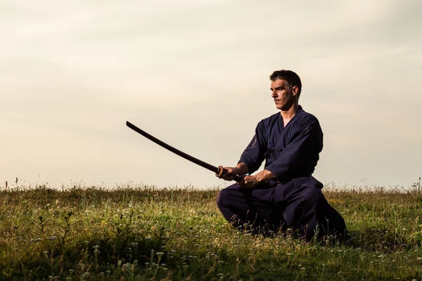 Kendo vechter — Stockfoto