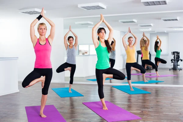 Lezione di yoga — Foto Stock