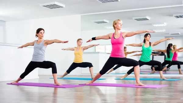 Lezione di yoga — Foto Stock