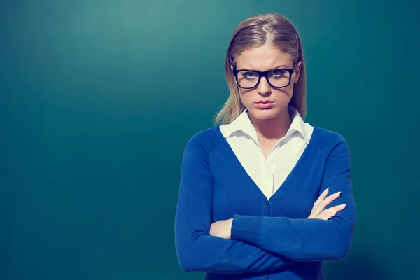 Young angry teacher — Stock Photo, Image