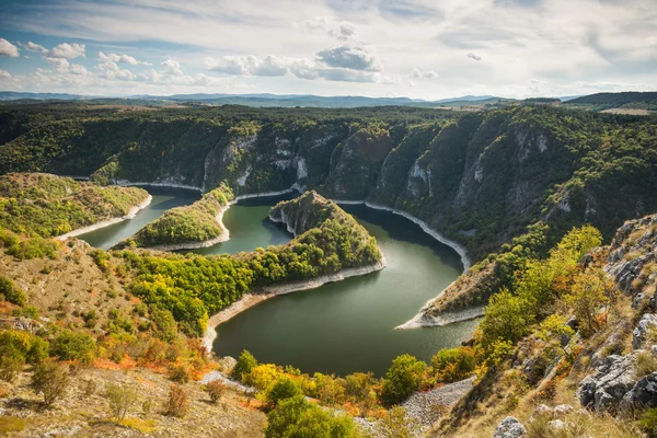 Meander na rzece — Zdjęcie stockowe