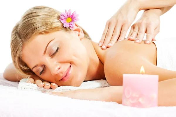 Genieten van de spa-behandeling — Stockfoto