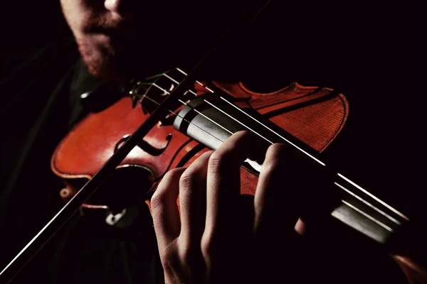 Ember játszik hegedű — Stock Fotó