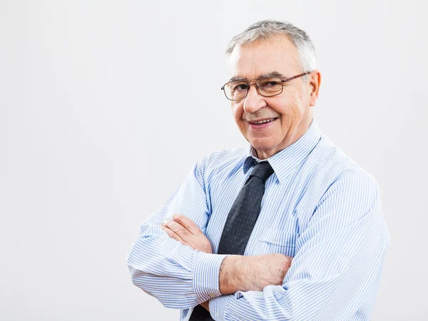 Happy senior businessman — Stock Photo, Image