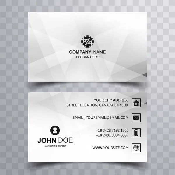 Modern geometric business card template design