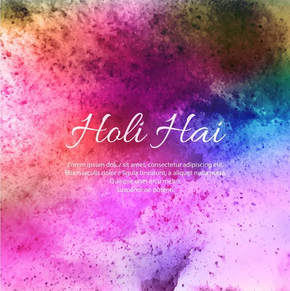 Happy Holi Background for Festival of Colors celebration vector