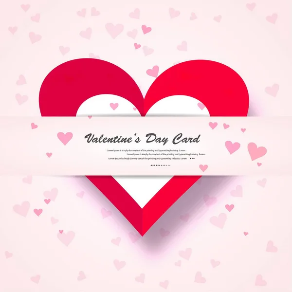 Valentine Day Gift Card Holiday Love Heart Shape Background