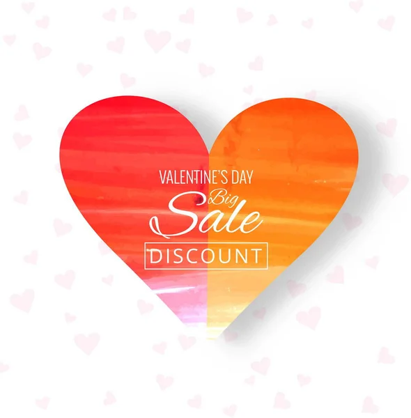 Beautiful heart colorful valentine's day sale background