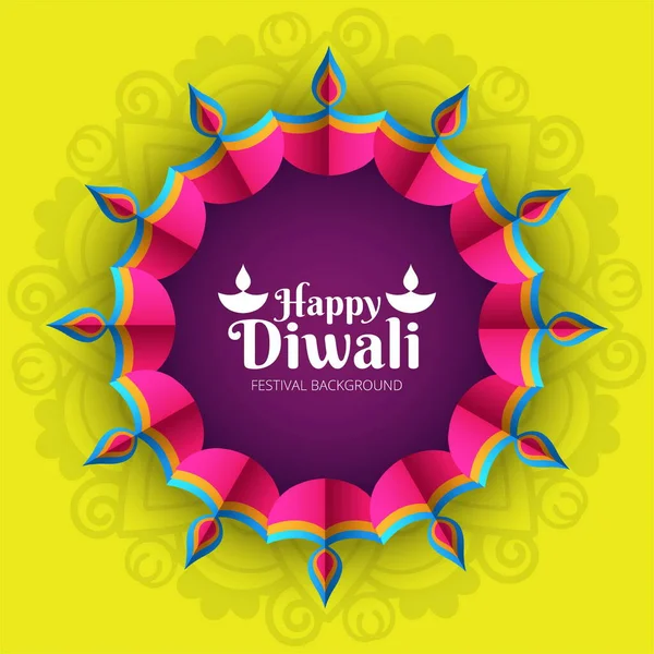 Modern elegant diwali vector design illustration