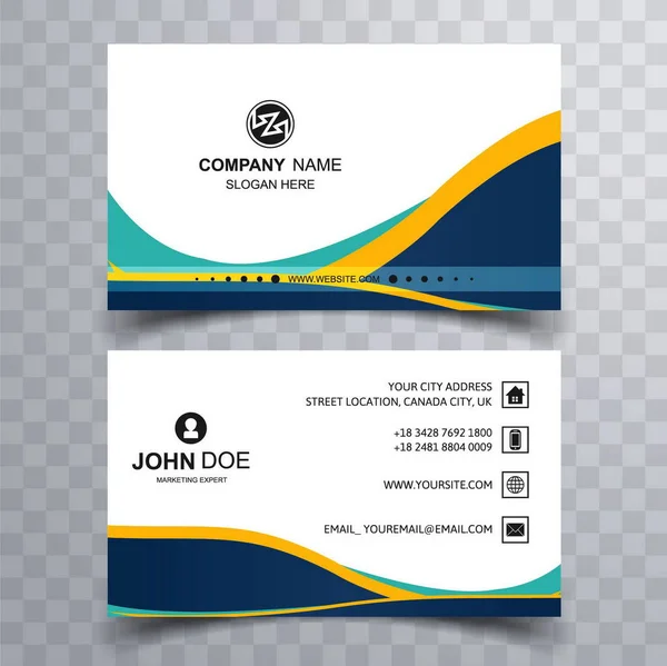 abstract modern business card illustration design template