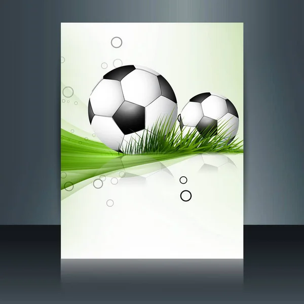 football brochure vector design illustration vector design illustration