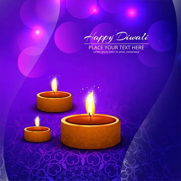 purple background celebrate diwali vector design illustration