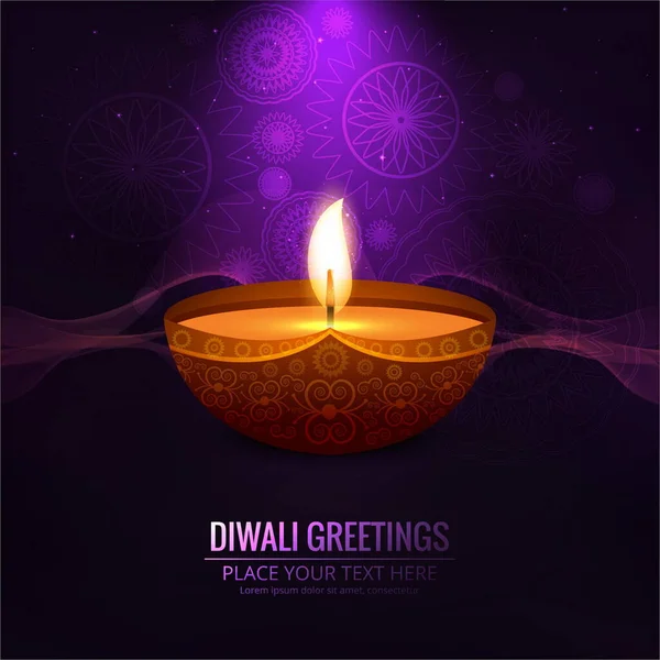 abstract background with candle diwali vector design illustration