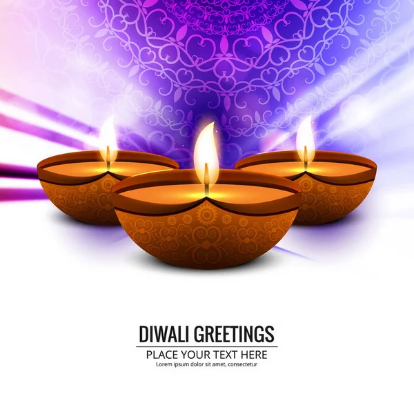 beautiful purple background diwali vector design illustration