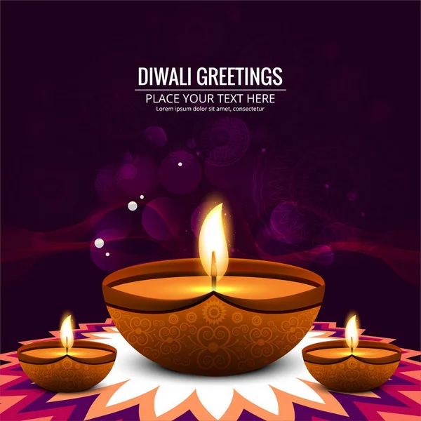 candles violet background diwali vector design illustration